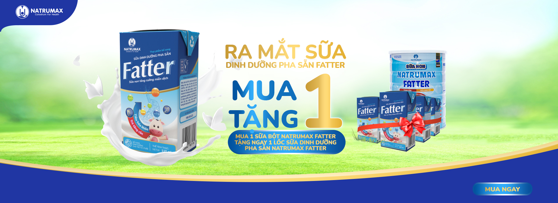 banner web Ra mắt sản phẩm Sữa dinh dưỡng pha sẵn Fatter cho trẻ từ 1 tuổi